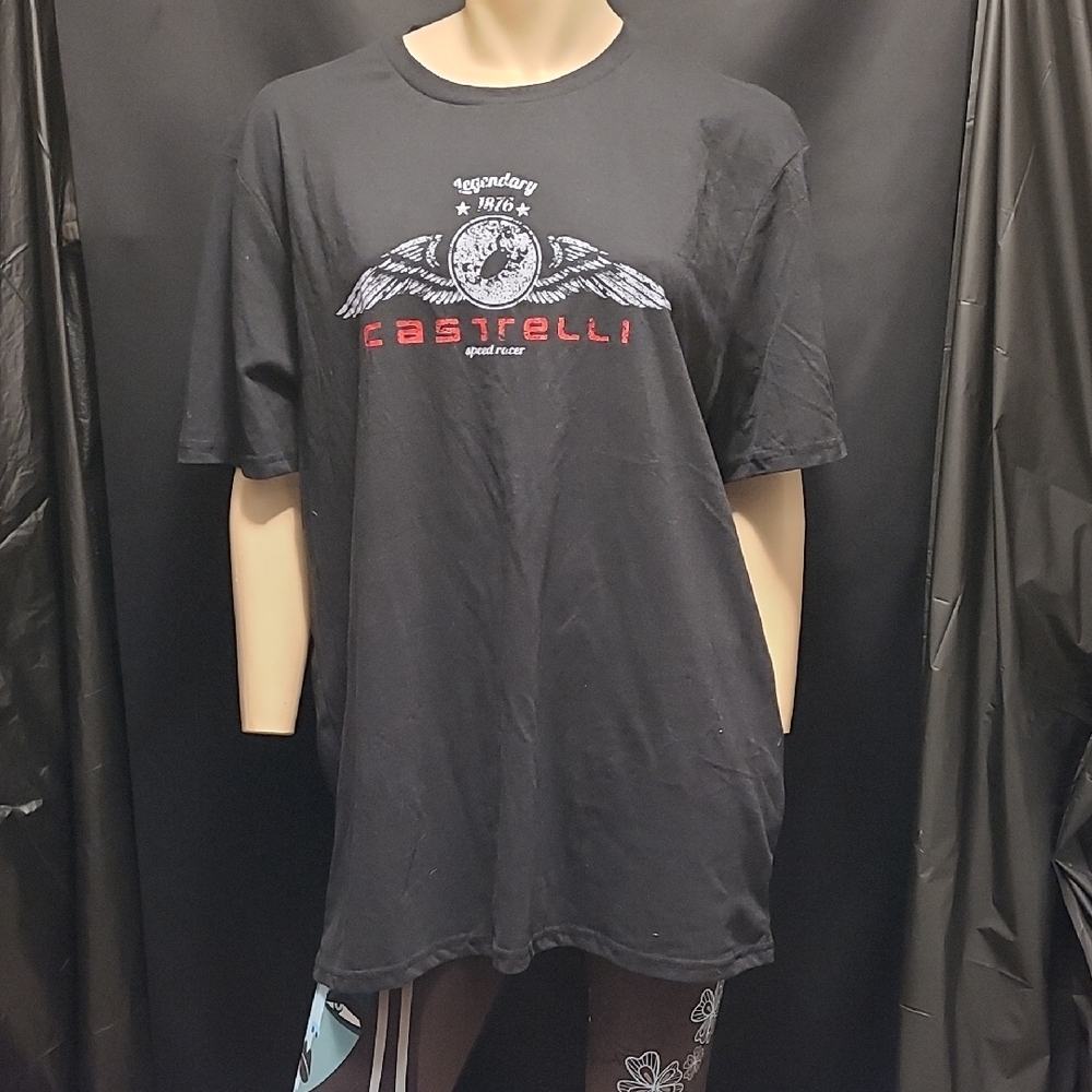 CASTELLI Speed Racer Black Winged Graphic Tee SIZE 3XL